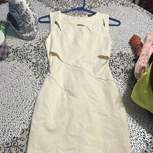 Xs off white club dress Bebe